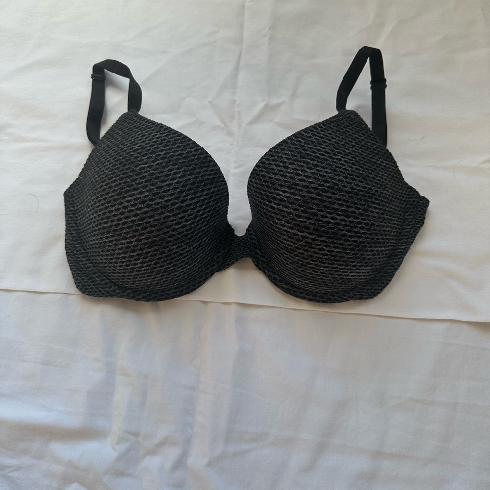 Victoria's Secret Black Textured bra